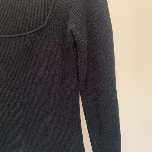 Aritzia Wilfred Kirsty Sweater - Black, Square Neck, Size M - Picture 10 of 11
